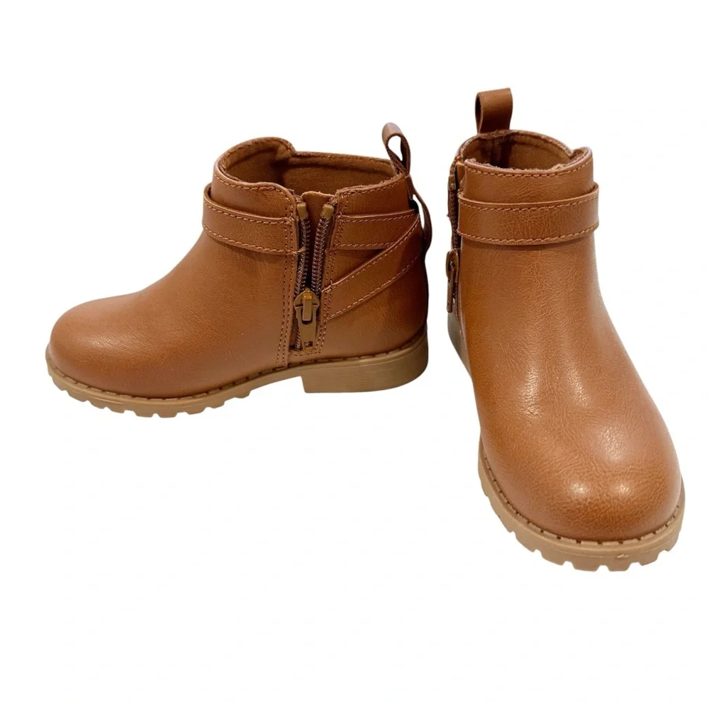 NWOT Old Navy Brown Zip Ankle Booties 9